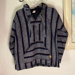 MOLINA EUC 90’s Rustic Grunge Baja Hoodie With Kangaroo Pockets (back to school)